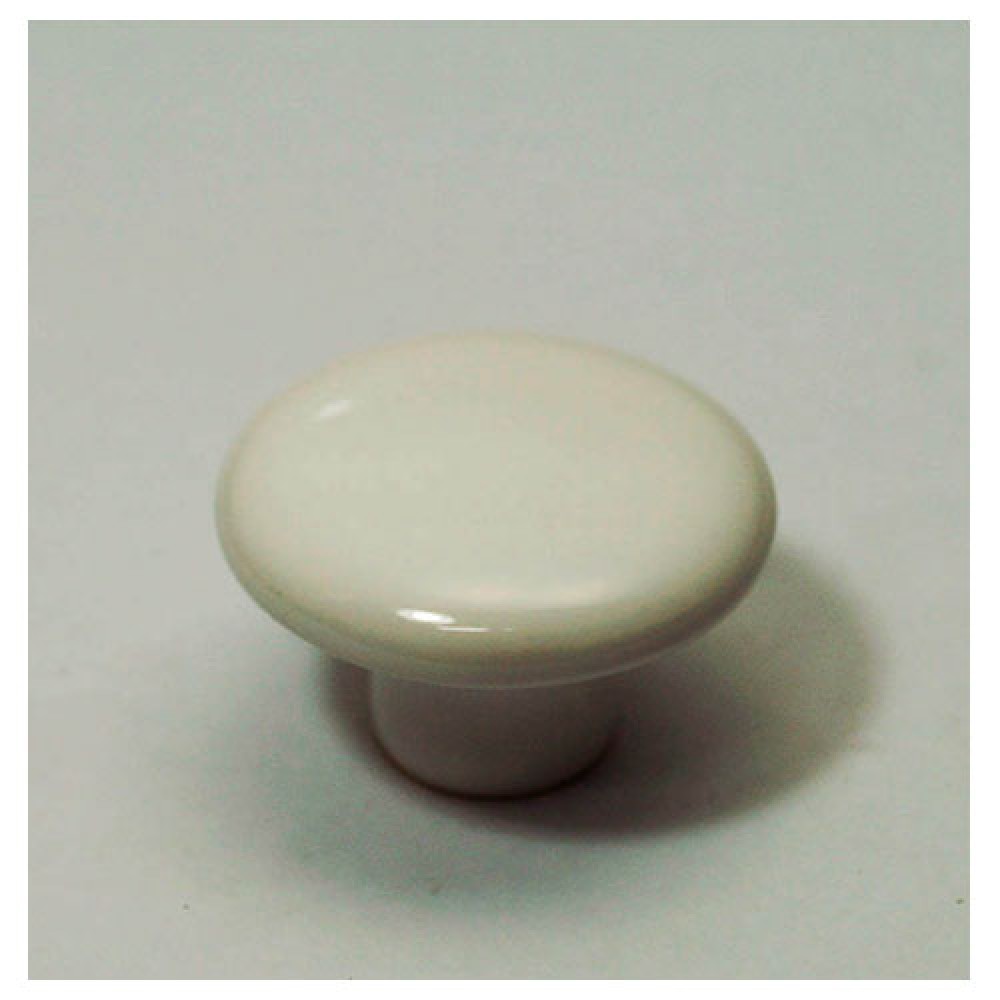 TIRADOR CERAMICO BLANCO CHICO 25MM LISO