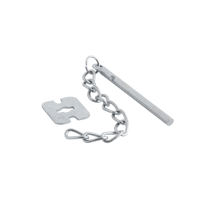 PASADOR CON CADENA PARA VENTANA ALUMINIO